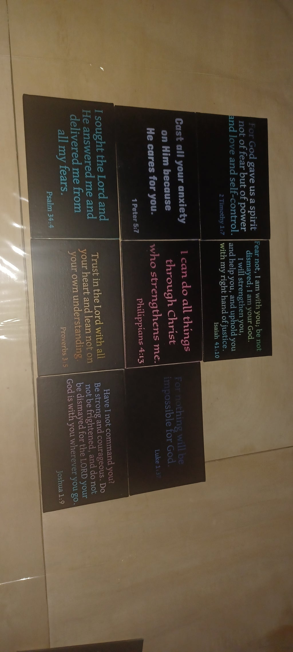 Engraved Painted Canvas