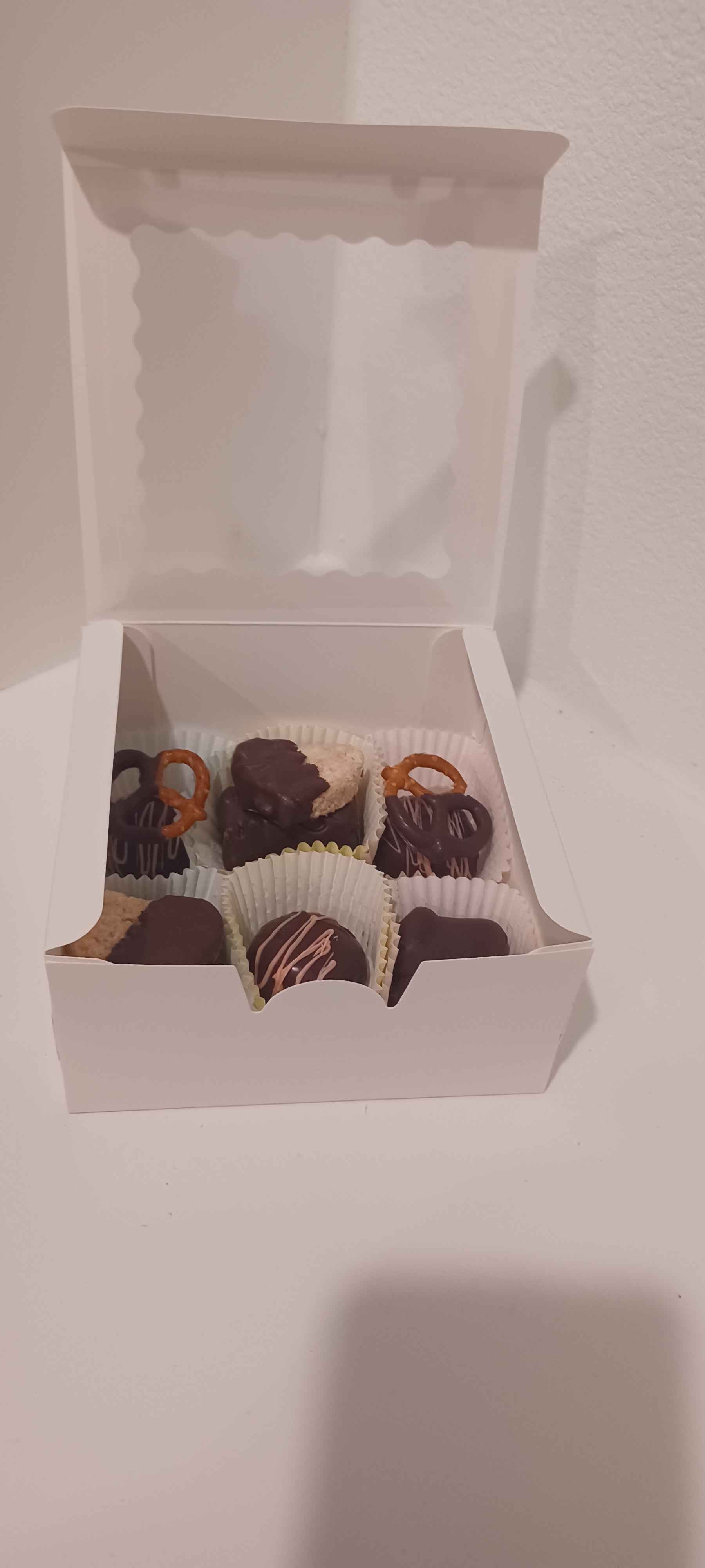 Chocolate Dipped Cheesecake and Truffles Box