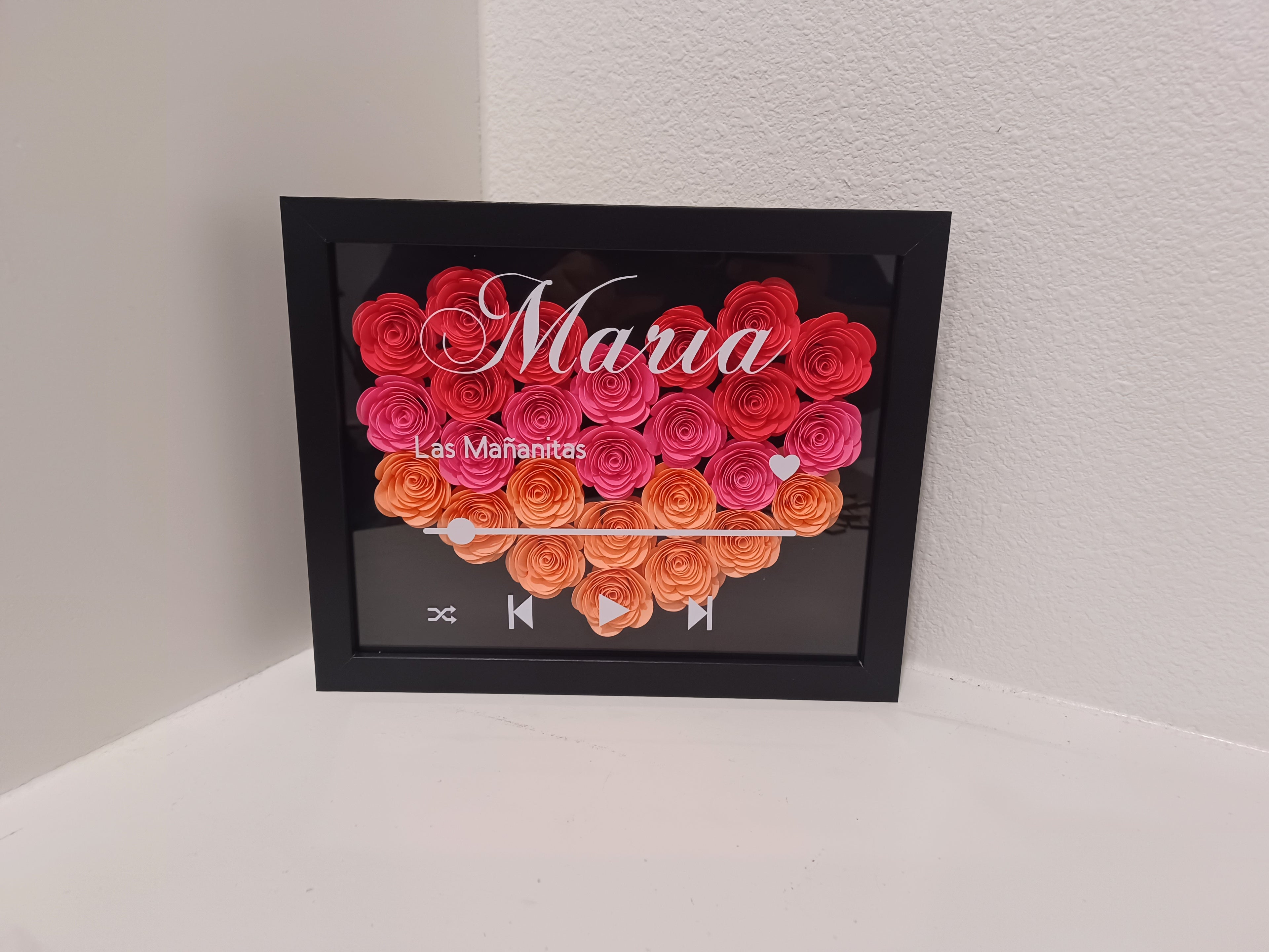 Rose Shadow Box 8x10