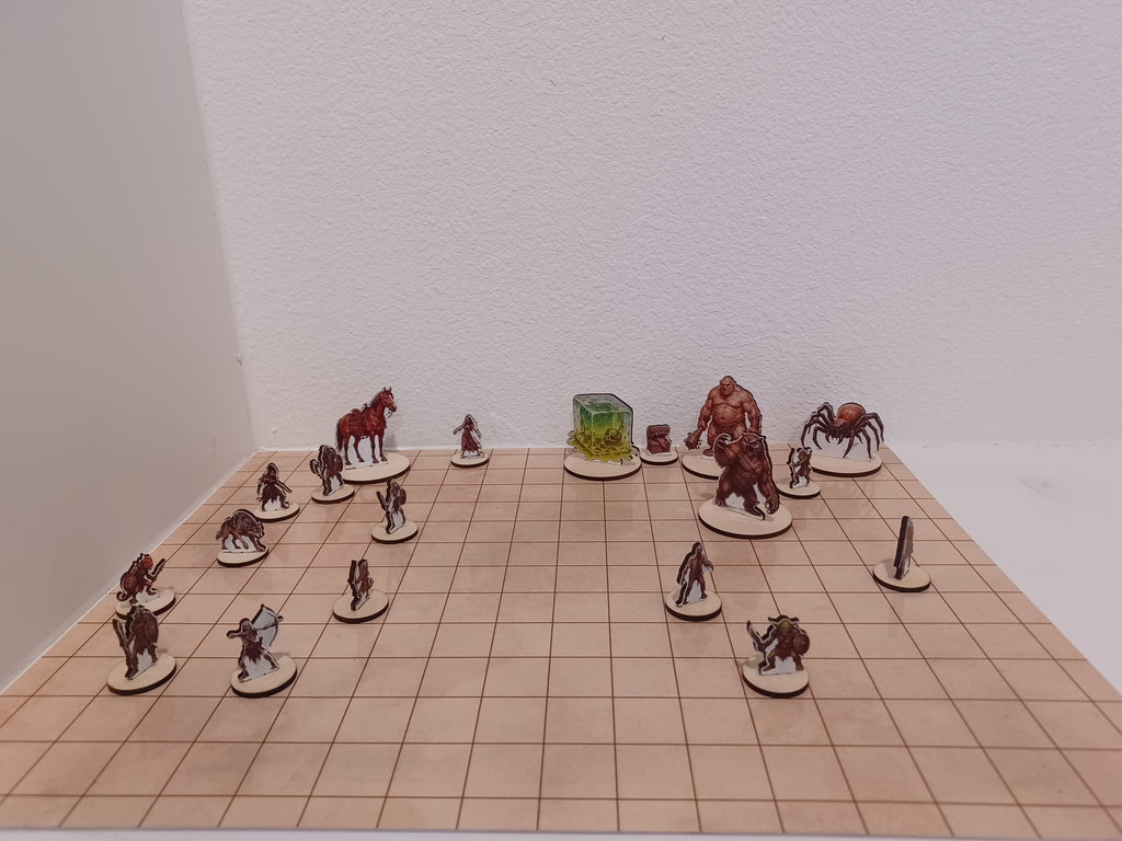 Dungeons and Dragons Wood Minis