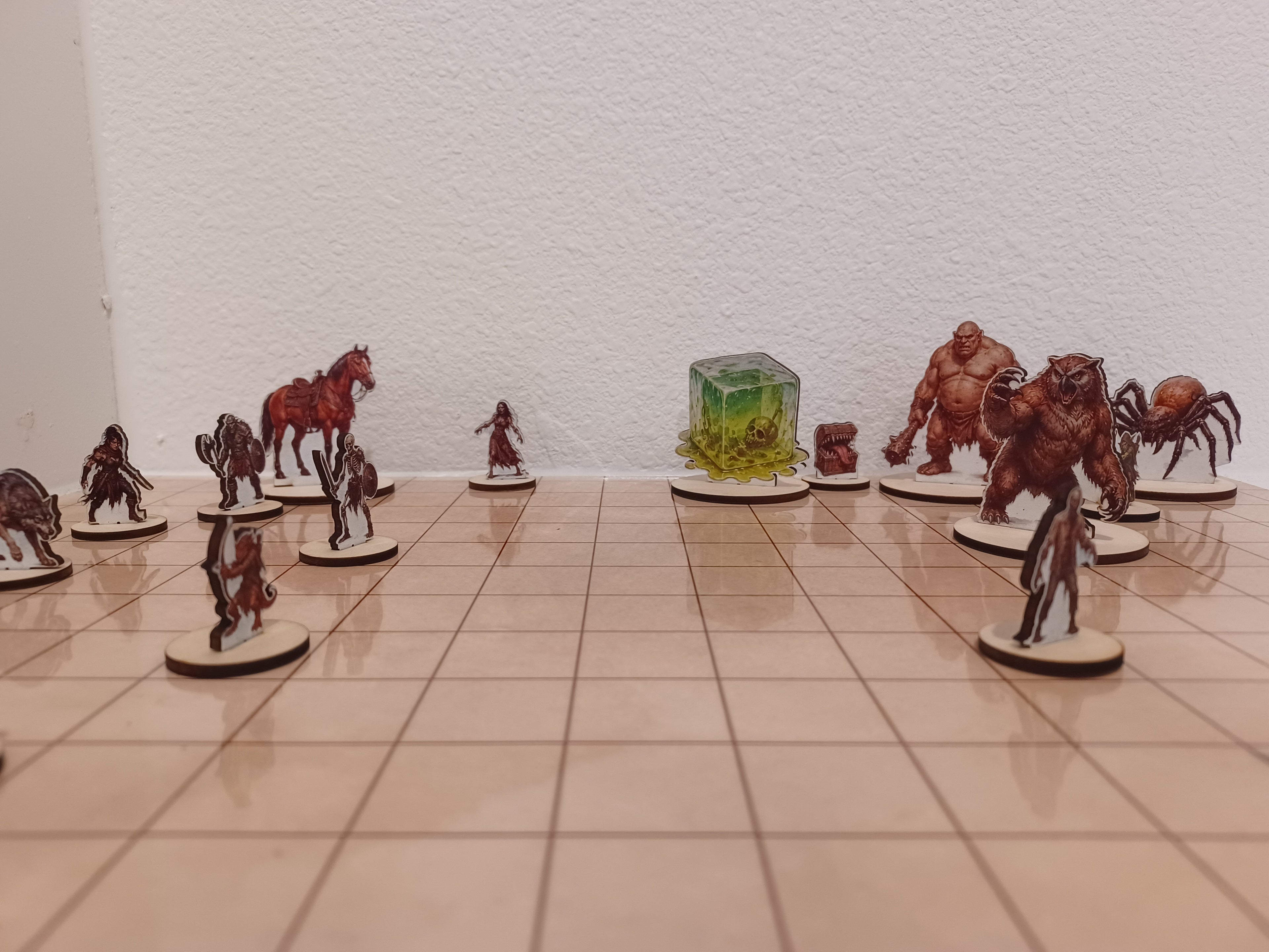 Dungeons and Dragons Wood Minis
