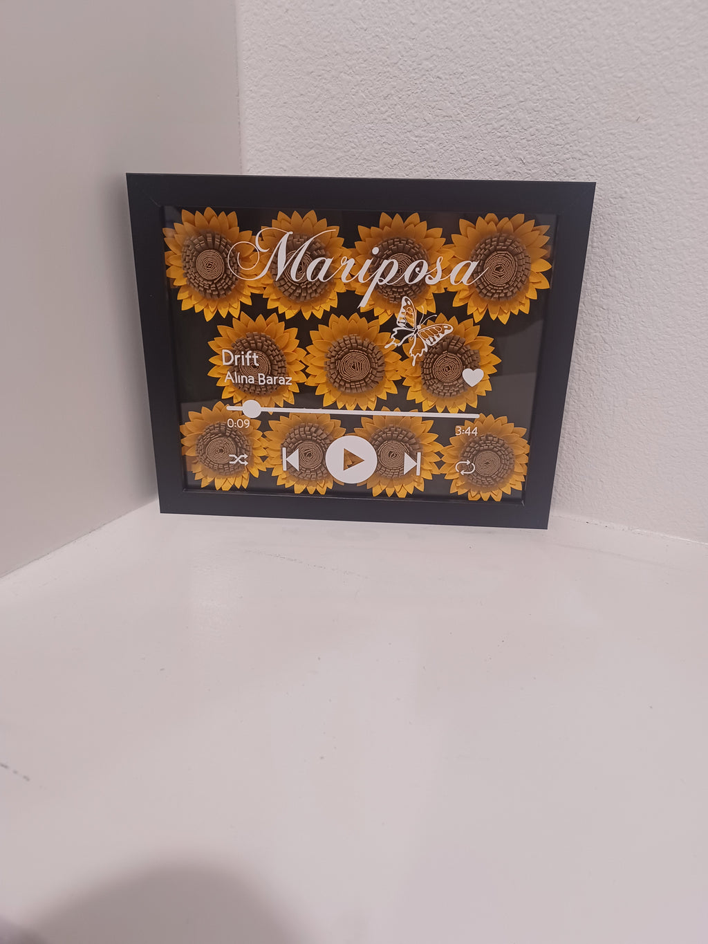 Rose Shadow Box 8x10