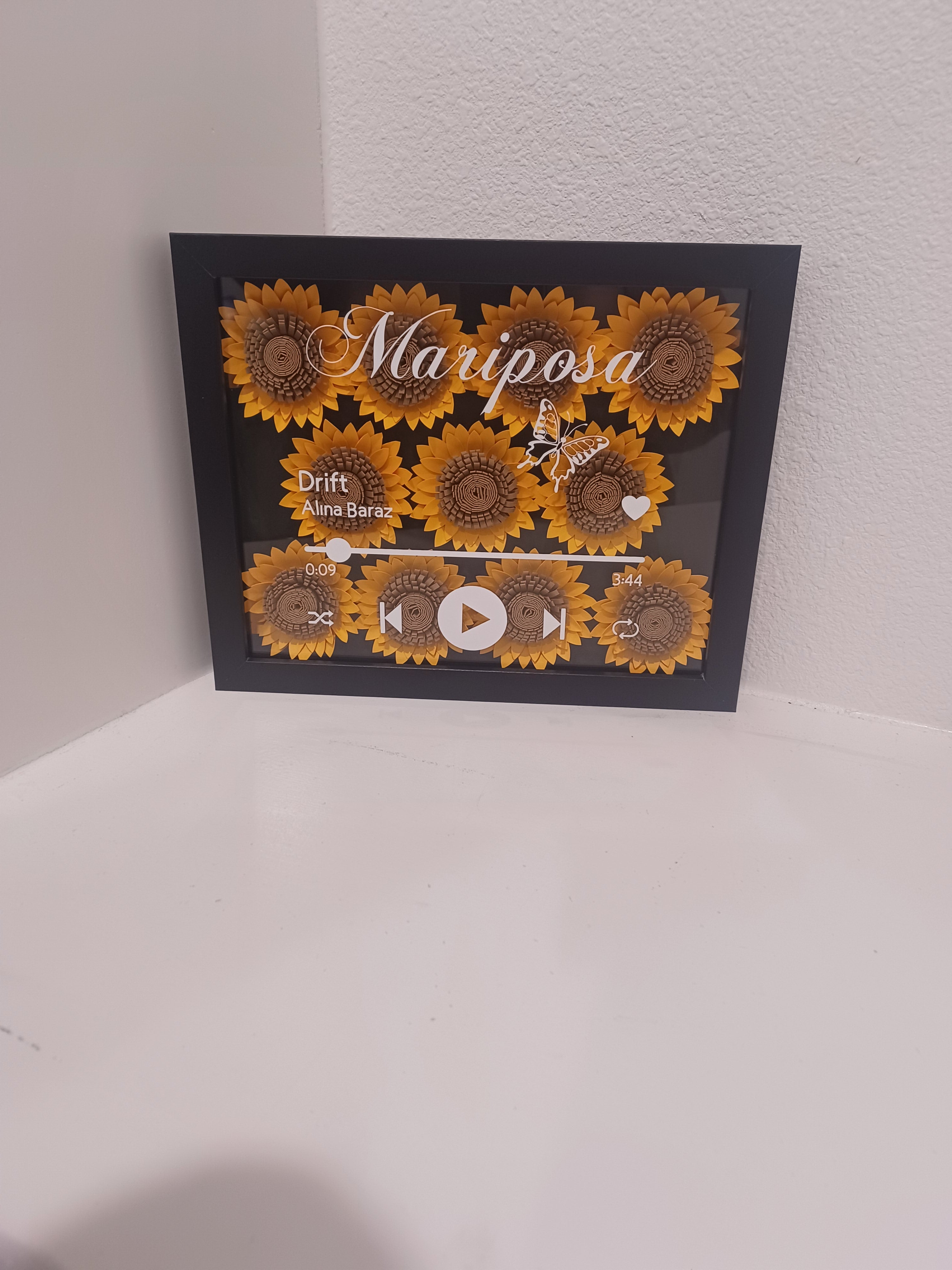 Rose Shadow Box 8x10