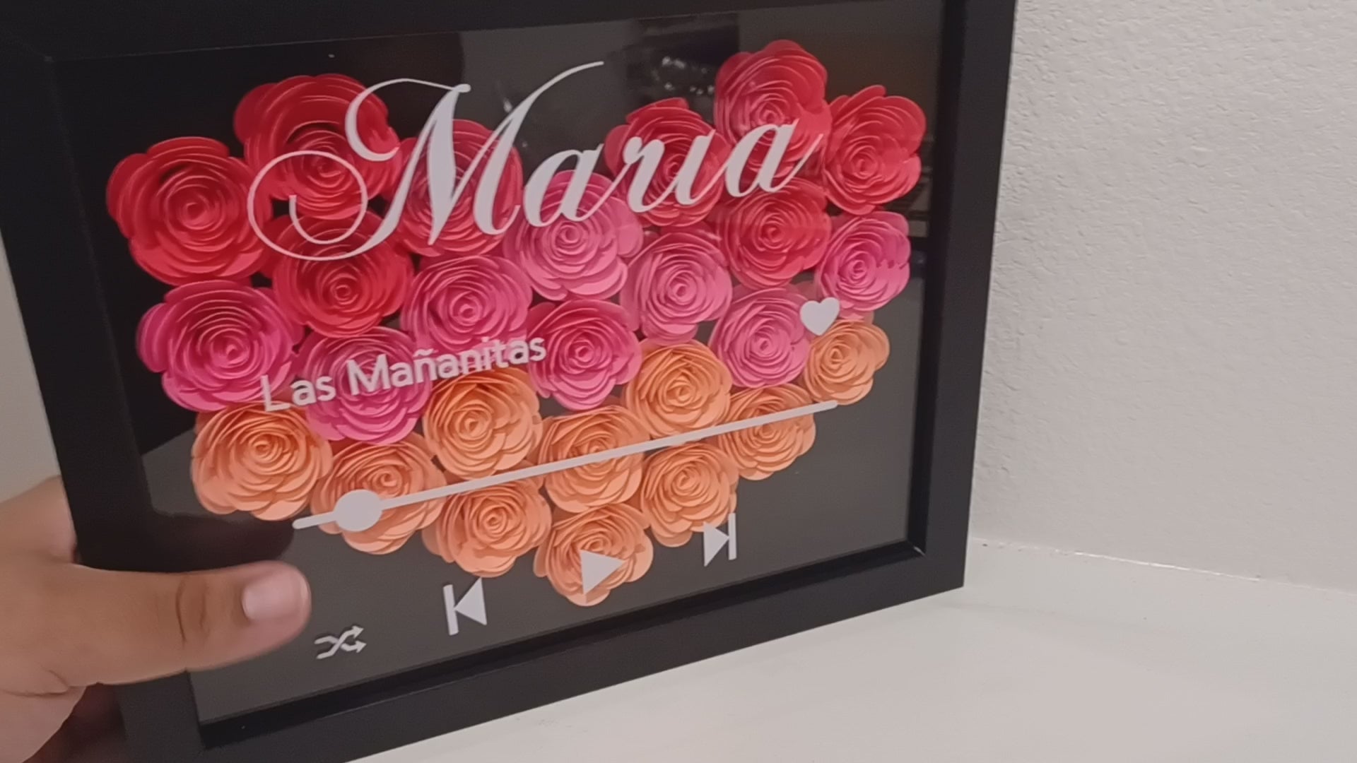 Rose Shadow Box 8x10